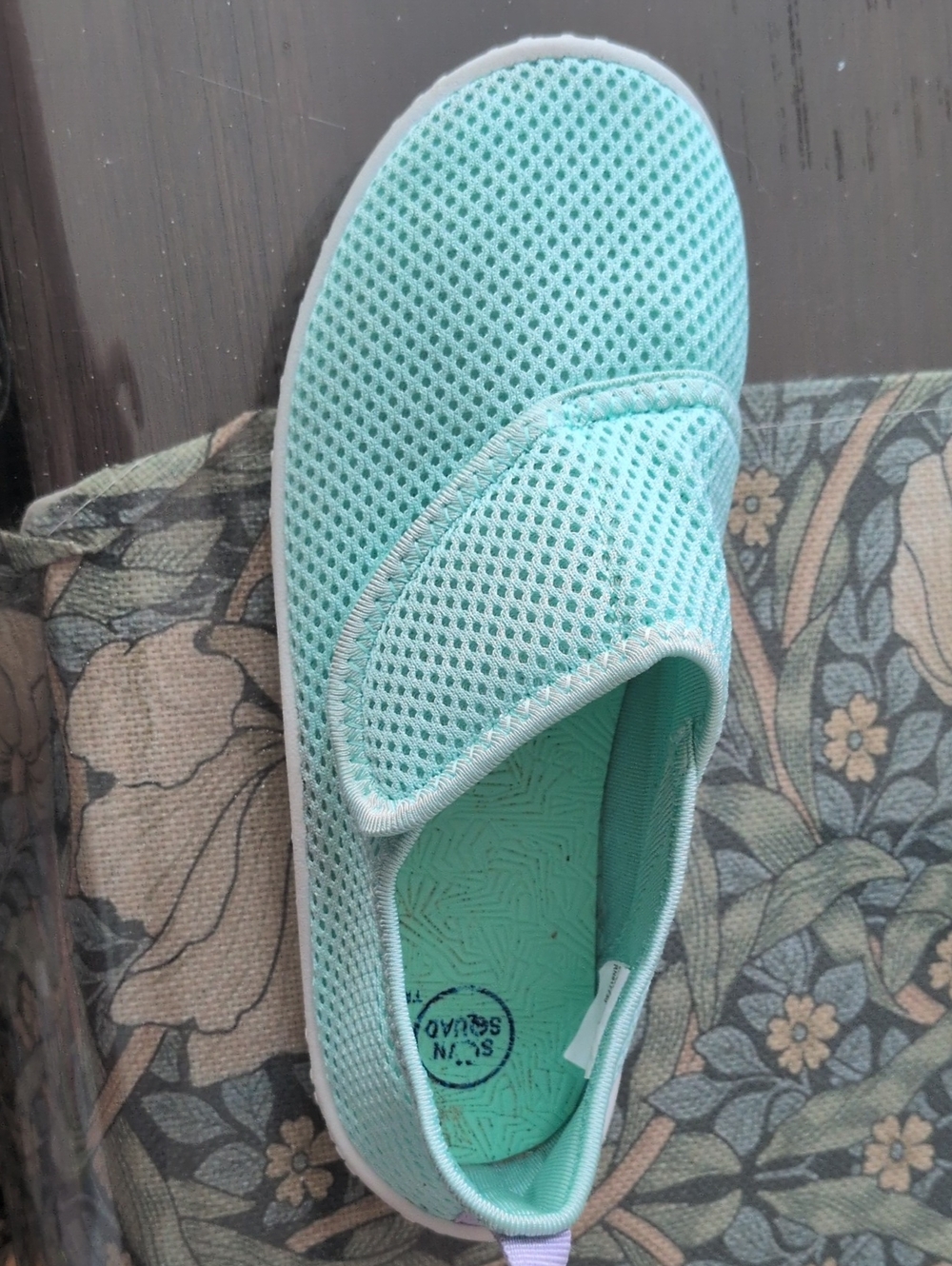 Kids' Breathable Water Shoe in Light Teal - Slip-On Comfort